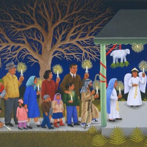 Las nueve posadas de la Navidad en México.